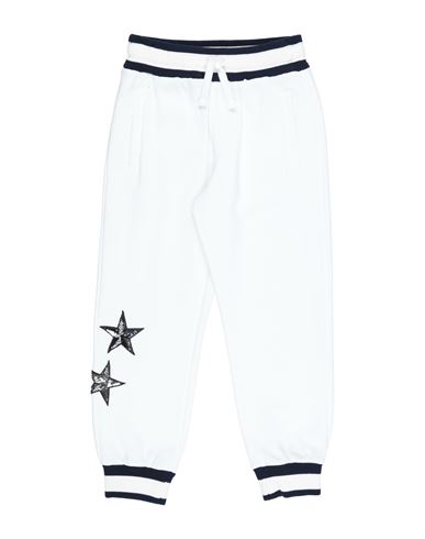 Shop Dolce & Gabbana Toddler Girl Pants White Size 7 Cotton, Polyester, Elastane