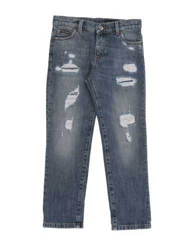 Shop Dolce & Gabbana Toddler Boy Jeans Blue Size 7 Cotton, Silk, Viscose, Polyester