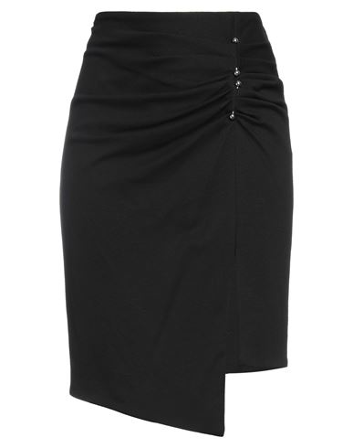 Dondup Woman Mini Skirt Black Size 6 Viscose, Polyamide, Elastane In Black