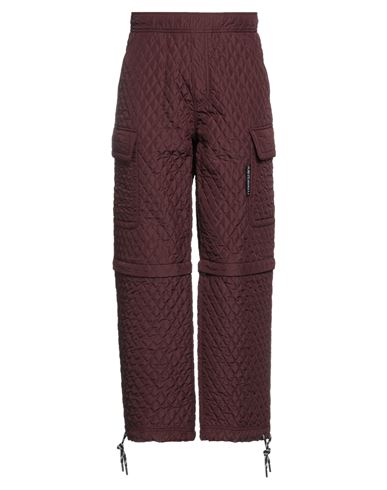 Just Cavalli Man Pants Burgundy Size 32 Polyester, Cotton In Red