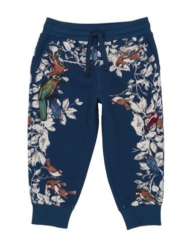 Shop Dolce & Gabbana Toddler Boy Pants Midnight Blue Size 6 Cotton