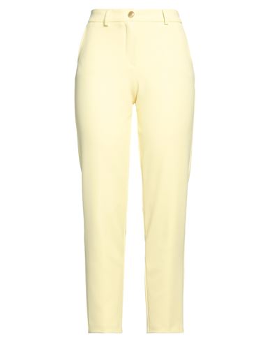 Nenette Woman Pants Yellow Size 12 Polyester, Elastane