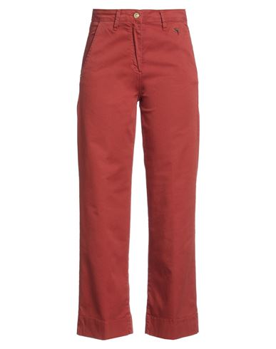 Gai Mattiolo Woman Pants Rust Size 10 Cotton, Elastane In Red