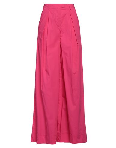 Manila Grace Woman Pants Fuchsia Size 4 Cotton In Pink