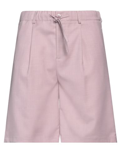 Shop Daniele Alessandrini Man Shorts & Bermuda Shorts Lilac Size 30 Polyester, Viscose, Elastane In Purple