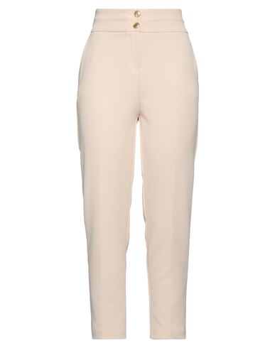 Nenette Woman Pants Beige Size 8 Polyester, Elastane In Pink