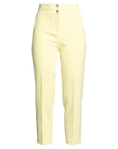 Nenette Woman Pants Yellow Size 4 Polyester, Elastane In Yellow