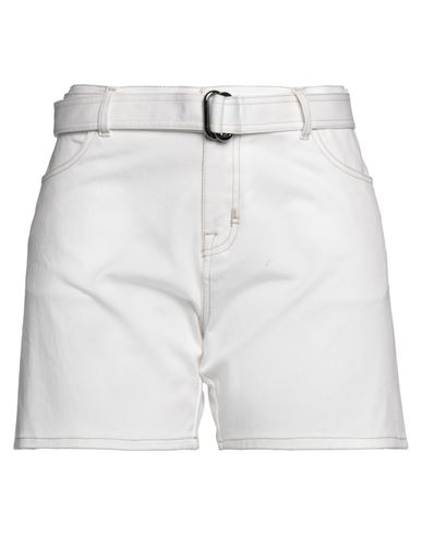Tom Ford Woman Shorts & Bermuda Shorts White Size 28 Cotton, Elastane