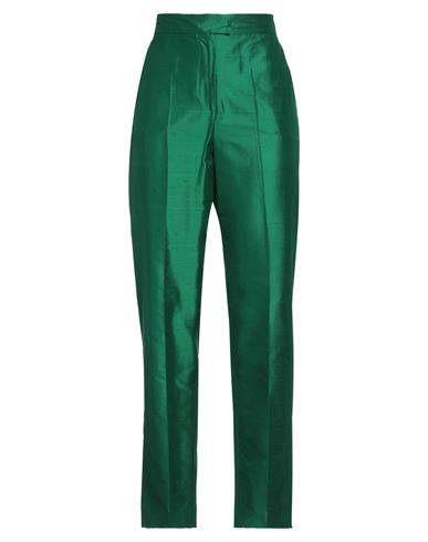 Max Mara Studio Woman Pants Green Size 12 Silk