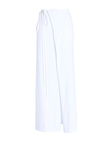 Shop Ann Demeulemeester Woman Maxi Skirt White Size S Cotton