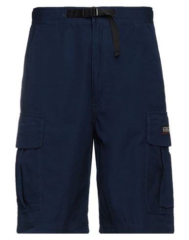 Napapijri Man Shorts & Bermuda Shorts Navy Blue Size S Cotton