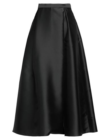 Simona Corsellini Woman Long Skirt Black Size 10 Polyester