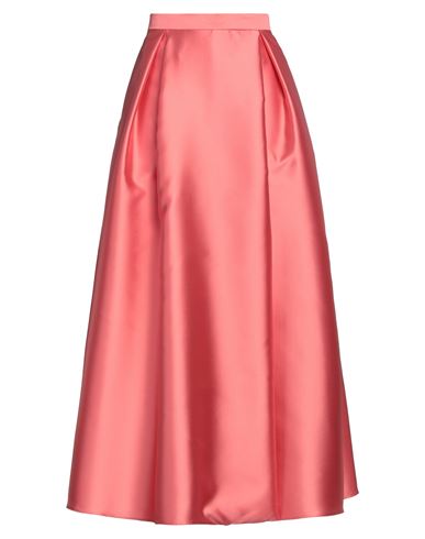 Simona Corsellini Woman Long Skirt Salmon Pink Size 8 Polyester
