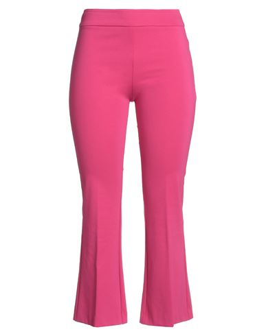 Blanca Vita Woman Pants Fuchsia Size 2 Cotton, Polyamide, Elastane In Pink