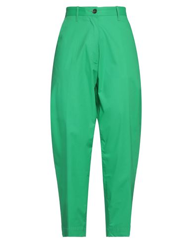 Nine In The Morning Woman Pants Green Size 26 Cotton, Silk, Elastane