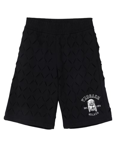 Versace Man Shorts & Bermuda Shorts Black Size S Cotton