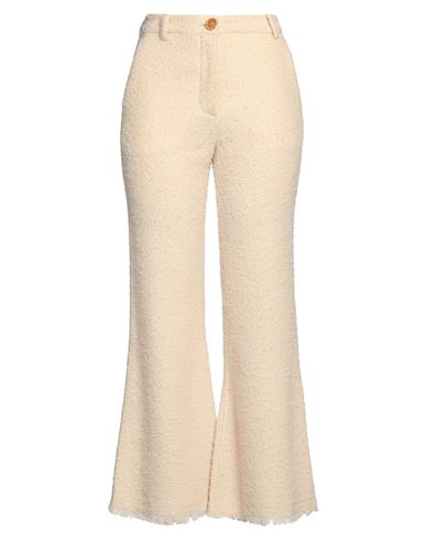 By Malene Birger Caras Linen Blend Flared Trousers In White