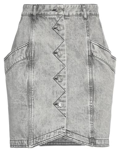 Marant Etoile Marant Étoile Woman Denim Skirt Grey Size 6 Cotton