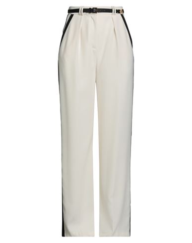Elisabetta Franchi Woman Pants Ivory Size 2 Polyester In Neutral