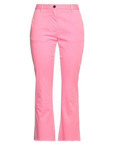 Nine In The Morning Woman Pants Fuchsia Size 29 Cotton, Elastane In Pink