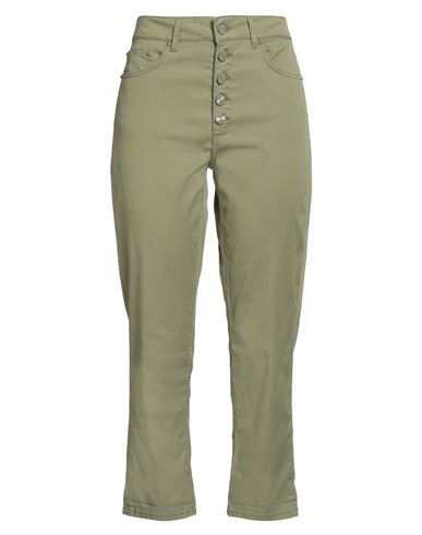 Dondup Woman Pants Military Green Size 27 Lyocell, Cotton, Elastane In Green