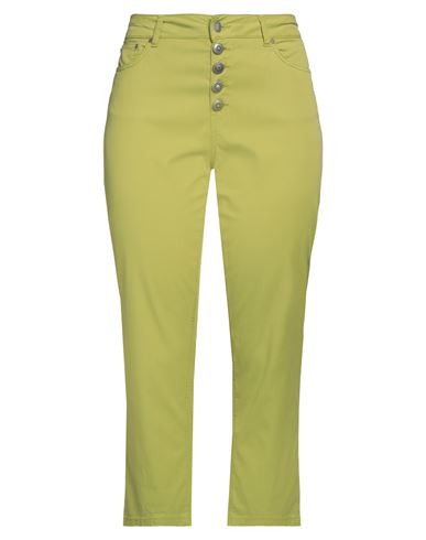 Shop Dondup Woman Pants Acid Green Size 32 Lyocell, Cotton, Elastane