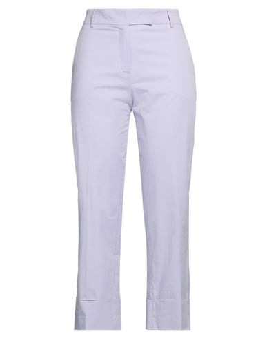 QL2  QUELLEDUE QL2 QUELLEDUE WOMAN PANTS LILAC SIZE 6 COTTON, ELASTANE