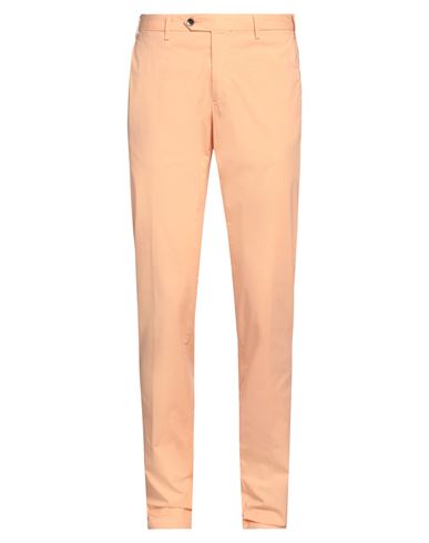 Germano Man Pants Apricot Size 40 Cotton, Elastane In Orange