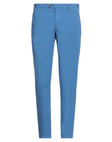 Germano Man Pants Pastel Blue Size 36 Cotton, Elastane