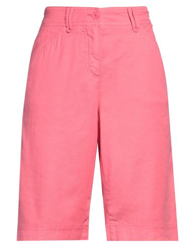 Gardeur Woman Shorts & Bermuda Shorts Pink Size 16 Linen, Cotton, Elastane In Pink