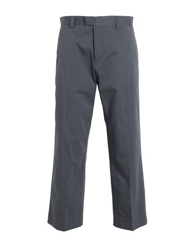 Topman Man Pants Lead Size 34w-30l Cotton, Polyamide, Elastane In Grey