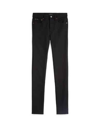 Lauren Ralph Lauren High-rise Straight Fit Jean Woman Jeans Black Size 29 Cotton, Elastane