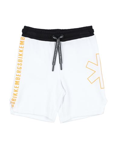 BIKKEMBERGS BIKKEMBERGS TODDLER BOY SHORTS & BERMUDA SHORTS WHITE SIZE 5 COTTON 