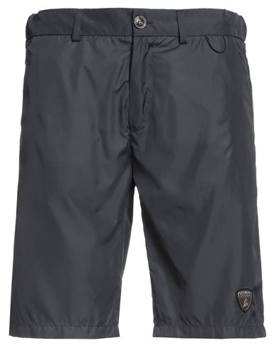 Automobili Lamborghini Man Shorts & Bermuda Shorts Lead Size 32 Polyester In Grey