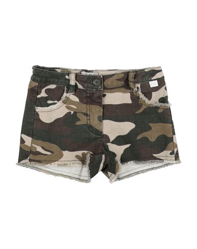 Shop Il Gufo Toddler Girl Shorts & Bermuda Shorts Military Green Size 6 Cotton, Linen, Elastane