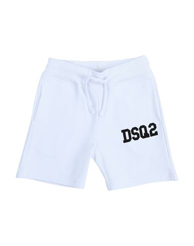 Dsquared2 Toddler Boy Shorts & Bermuda Shorts White Size 4 Cotton In White