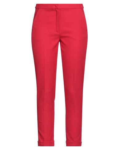 I Blues Woman Pants Red Size 4 Cotton, Polyester, Elastane