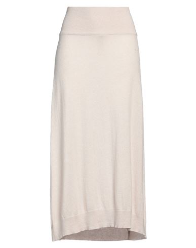Shop Sminfinity Woman Midi Skirt Beige Size M Cashmere