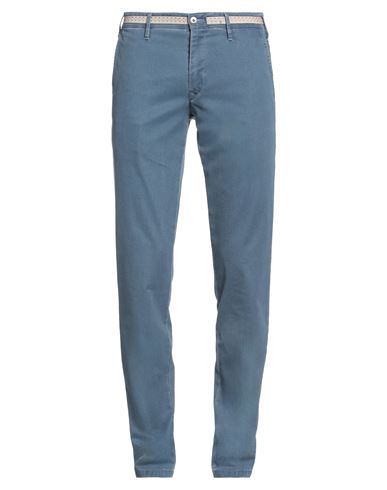 Mmx Man Pants Slate Blue Size 30w-34l Cotton, Elastane