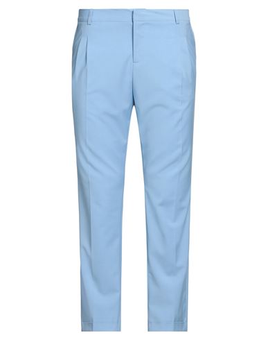 Grey Daniele Alessandrini Man Pants Sky Blue Size 38 Polyester, Viscose, Elastane