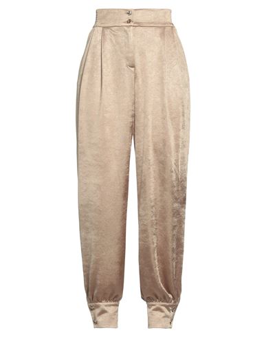 Nenette Woman Pants Camel Size 2 Polyester, Viscose, Elastane In Gold