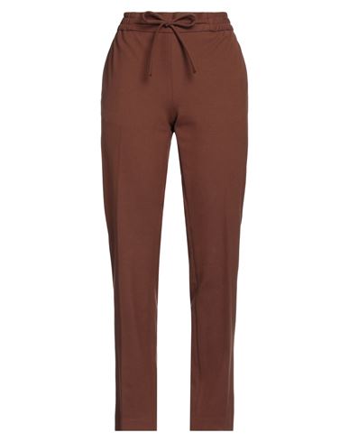 Circolo 1901 Woman Pants Brown Size 12 Cotton, Elastane