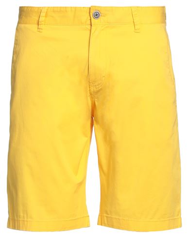 Fynch-hatton® Fynch-hatton Man Shorts & Bermuda Shorts Yellow Size 33 Cotton, Elastane