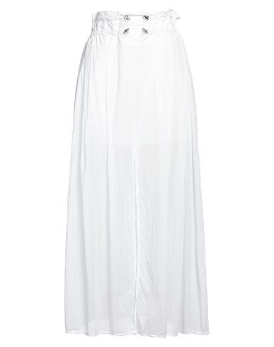 Woman Midi skirt Black Size L Cotton, Polyamide, Cashmere