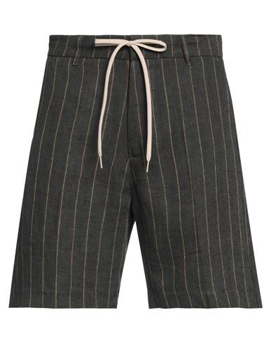 Shop I'm Brian Man Shorts & Bermuda Shorts Dark Green Size 38 Polyester, Viscose, Elastane