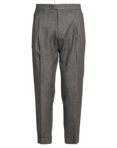 Be Able Man Pants Dark Brown Size 34 Linen In Gray