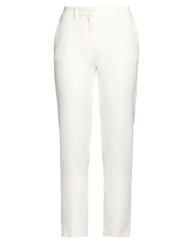 Simona Corsellini Woman Pants Ivory Size 8 Polyester, Elastane In White