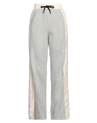 Moncler Woman Pants Grey Size L Cotton, Viscose