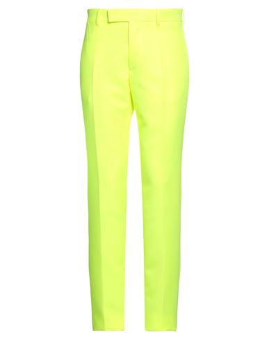 Versace Man Pants Acid Green Size 34 Polyester