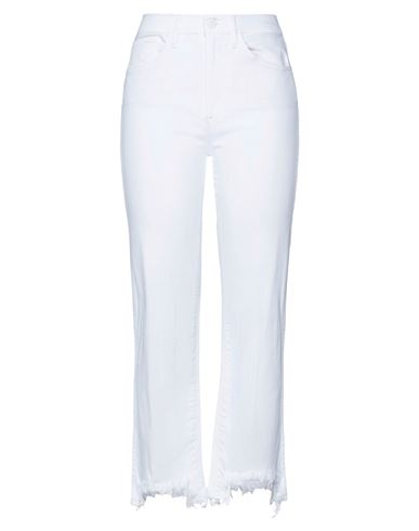 Shop 3x1 Woman Jeans White Size 29 Cotton, Elastane